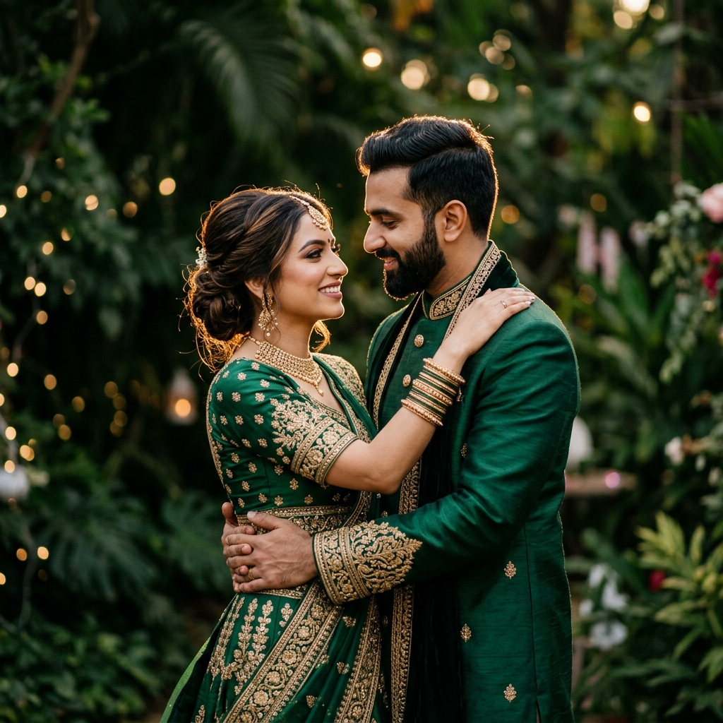 Om Photography signature wedding couple editorial shoot